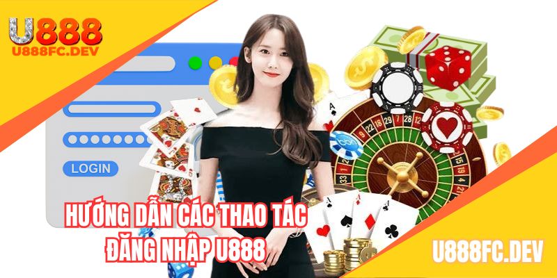 Thao tác đăng nhập U888 chuẩn không cần chỉnh
