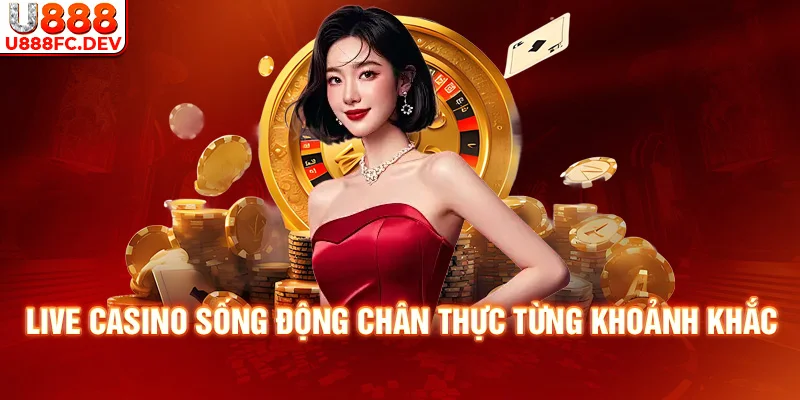 Trải nghiệm casino trực tiếp, sống động như thật